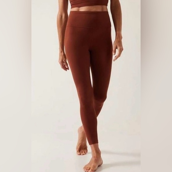 Athleta Ultra High Rise Elation Tight 7/8 Legging- Rust - Picture 7 of 8